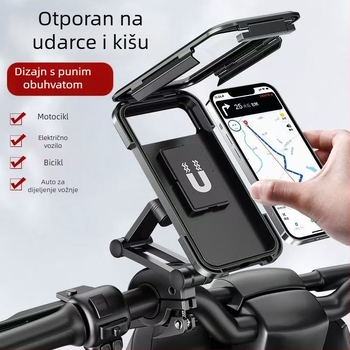 Držač za telefon za motocikle i bicikle, protiv podrhtavanja, montaža na ploču instrument ploče s snap mehanizmom, model M55, 20W