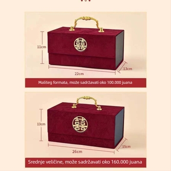 Kutija za svadbu, flanel kutija za novac, darovna kutija za svadbu