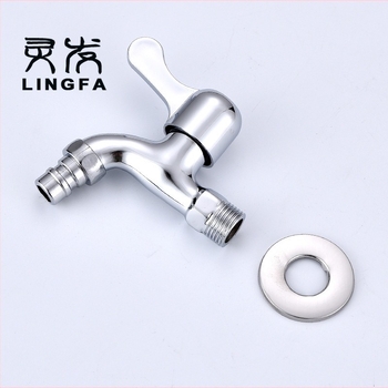 Ugradni zidni slavine za perilicu rublja, cinkova legura, LF3060, hladna voda, zidna montaža, keramičko srce ventila, otvaranje pomoću ključa