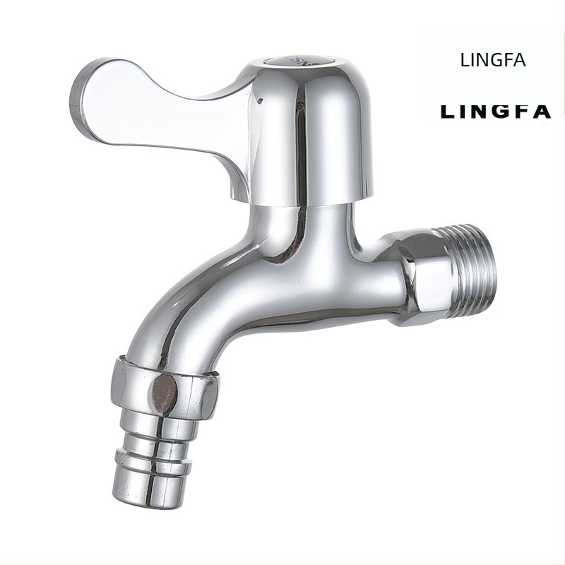 Ugradni zidni slavine za perilicu rublja, cinkova legura, LF3060, hladna voda, zidna montaža, keramičko srce ventila, otvaranje pomoću ključa