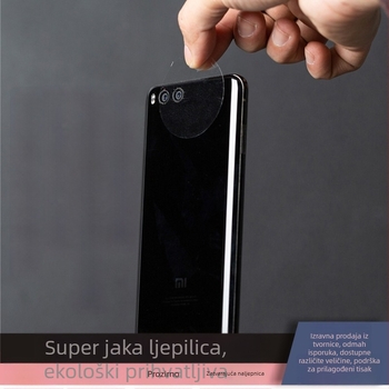 Okrugla prozirna BOPP naljepnica za zatvaranje s ljepilom na bazi ulja, mrežna podloga, rotacijski izrez