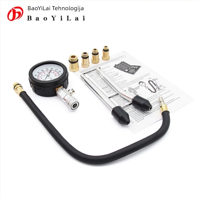 Manometar tlaka cilindra motora za automobile i motocikle, Model: Pressure Gauge, Detekcija: tlak cilindara motora, Radna temperatura: -20°C do 80°C