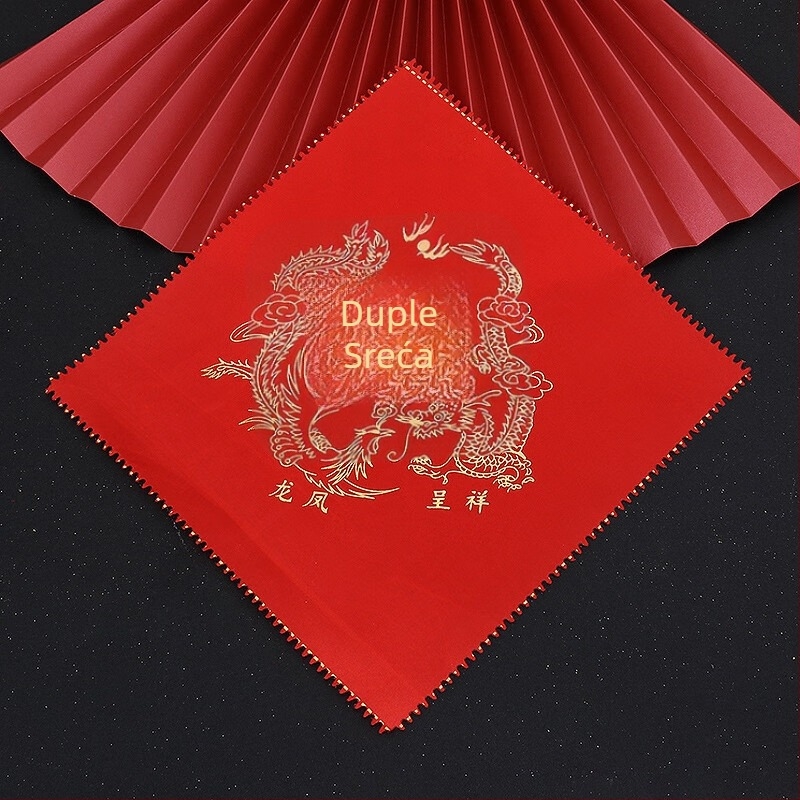 Vjenčana maramicu za nevjestu s motivom zmaj i feniks, kvadratna maramica