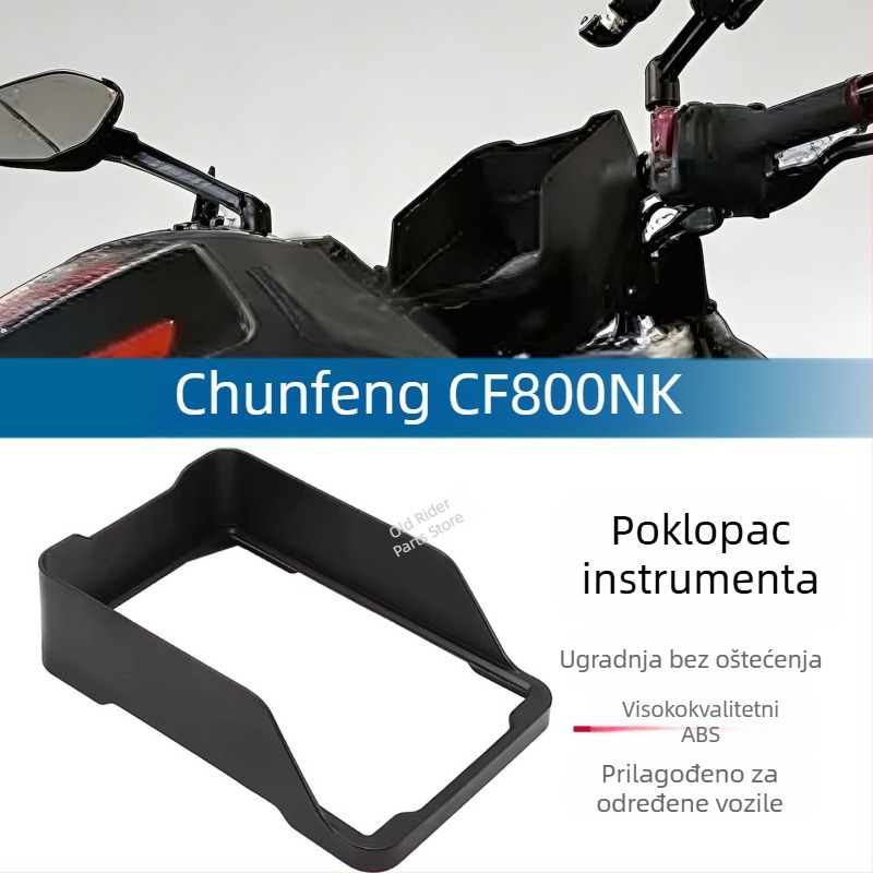 Poklopac instrument ploče za motocikl CF 800NK, okvir zaslonskog TFT-a s zaštitnim filmom, marka LISM — otporan na vjetar i prašinu, prilagodljiv.