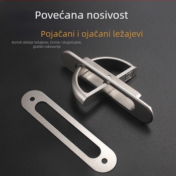 Tatami skrivena ručka za vrata i ladice ormarića, aluminijska legura, elektroplating, moderni minimalistički stil