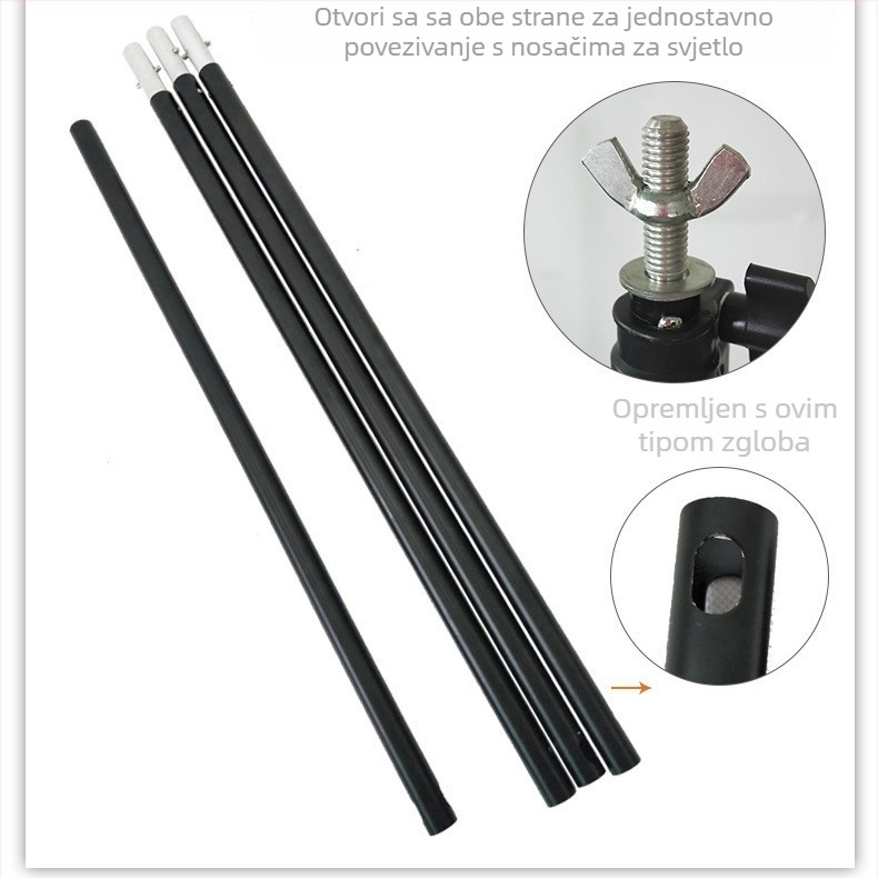 MT-34 aluminijski držač pozadine, 0,8 kg, za fotografiju proizvoda