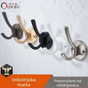 OCARI vješalica za odjeću 02 – cinkova legura, elektroplatiranje, zidna vješalica za garderobu, moderan minimalistički stil