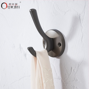 OCARI vješalica za odjeću 02 – cinkova legura, elektroplatiranje, zidna vješalica za garderobu, moderan minimalistički stil