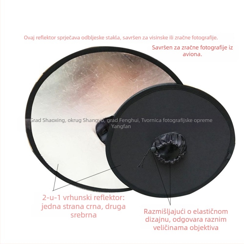 Pozadinska tkanina s šupljim reflektirajućim panelom, dvostruka upotreba rasvjetnog panela, antirefleksijski štit s vrpcom, model Y-20, kompozitni materijal