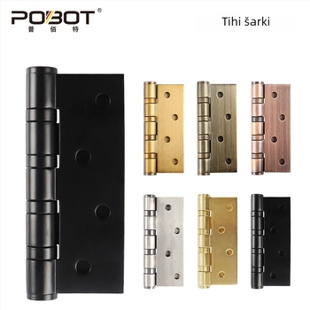 POBOT nehrđajući čelični šarnir u obliku slova H, polirana završna obrada, za unutarnja vrata i ormariće, moderan minimalistički dizajn