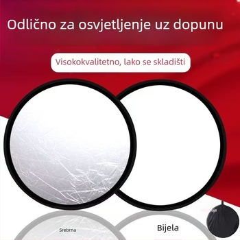Pozadinska ploča za fotografiranje, sklopiva i prijenosna; materijal: poliester tafta; težina 0,2 kg; uključuje torbu za pohranu