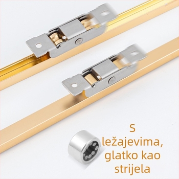 Donji kotač vodilice za tračnicu vrata i prozora, bakarni materijal, model Asmch