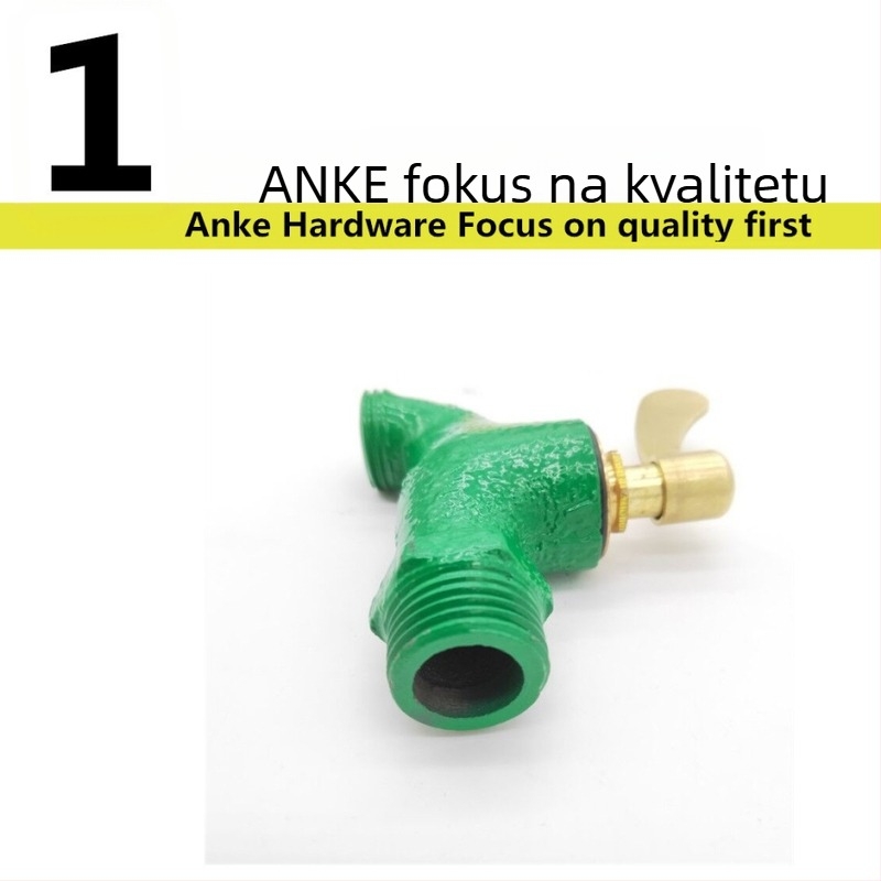 Lijevani kuhinjski slavina s navojem, otvaranje ključem, 0-80°C, 1,6 MPa