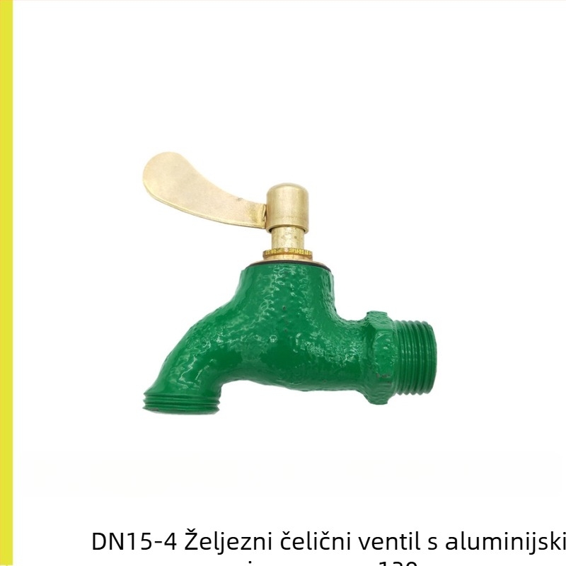 Lijevani kuhinjski slavina s navojem, otvaranje ključem, 0-80°C, 1,6 MPa