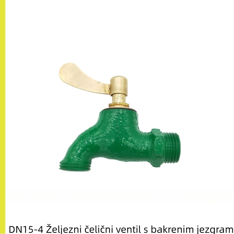 Lijevani kuhinjski slavina s navojem, otvaranje ključem, 0-80°C, 1,6 MPa