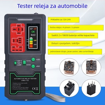 Auto detektor kvara, detektor releja za automobile, 8V napajanje, raspon temperature -20 do 50 °C, model Relay detector 12V24V