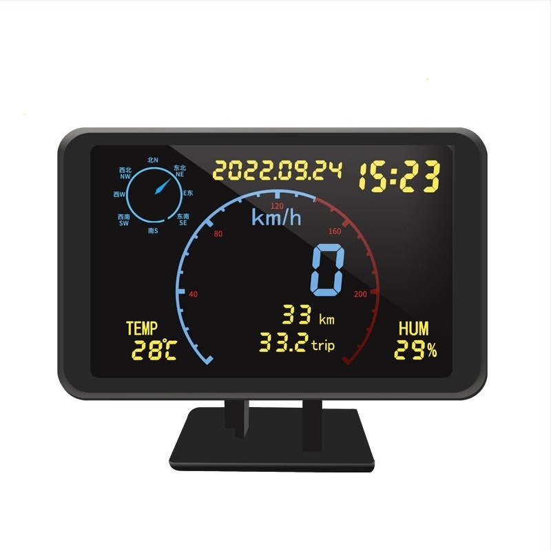 Wollip W01 GPS Beidou mjerač brzine i prijeđenih kilometara, opća namjena, USB napajanje, HUD više-funkcijski, kompatibilan sa svim modelima
