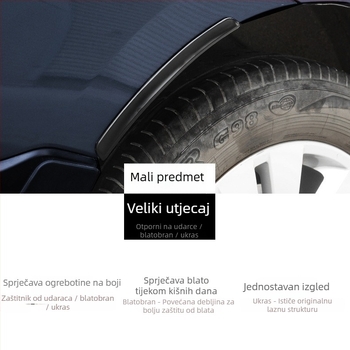 Xiaodao Univerzalna Gumena Zaštitna Traka za Automobil – Ljepljiva Bez Bušenja, Univerzalni Model, Pogodna Za Većinu Modela