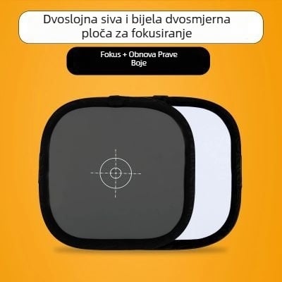 Set za balans boje bijele i fokusiranje: 18% siva kartica, siva pločica, ploča za fokus i zaslon za fokusiranje (Model: Focus plate; Vrijeme izlaska na tržište: 2016; Tip proizvoda: Soft light uređaj; Materijal: Importirana tkanina za mekano svjetlo; Maksi