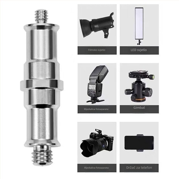 Stativ za fotografiju od nehrđajućeg čelika, 3-sekcijski, promjer cijevi 35/30/25 mm, nosivost 10 kg, težina 2,35 kg