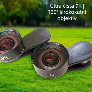 Desnai Vanjski objektiv za pametni telefon – širokokutni objektiv za fotografiju i livestream, univerzalna kompatibilnost s Apple i Huawei