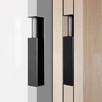 Pocket vrata skrivena ručka – aluminijska legura, elektropliranje završna obrada, za klizna vrata, debljina vrata 40–45 mm