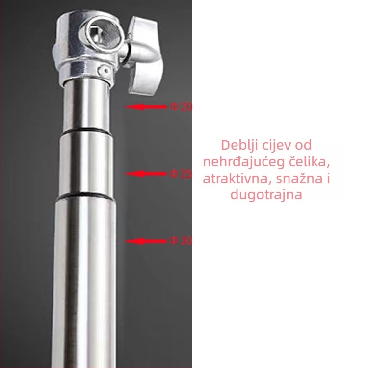 Hengfeng Pozadina od nehrđajućeg čelika, teleskopska križna letva za fotografiju proizvoda – jamstvo diljem zemlje