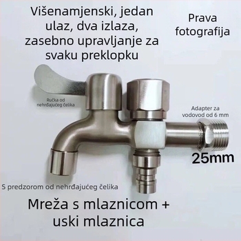 Slavina od 201 nehrđajućeg čelika, brušena površina, EU CE certifikat, keramički disk ventila, jednostruka konstrukcija