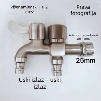 Slavina od 201 nehrđajućeg čelika, brušena površina, EU CE certifikat, keramički disk ventila, jednostruka konstrukcija
