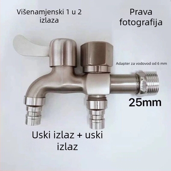 Slavina od 201 nehrđajućeg čelika, brušena površina, EU CE certifikat, keramički disk ventila, jednostruka konstrukcija