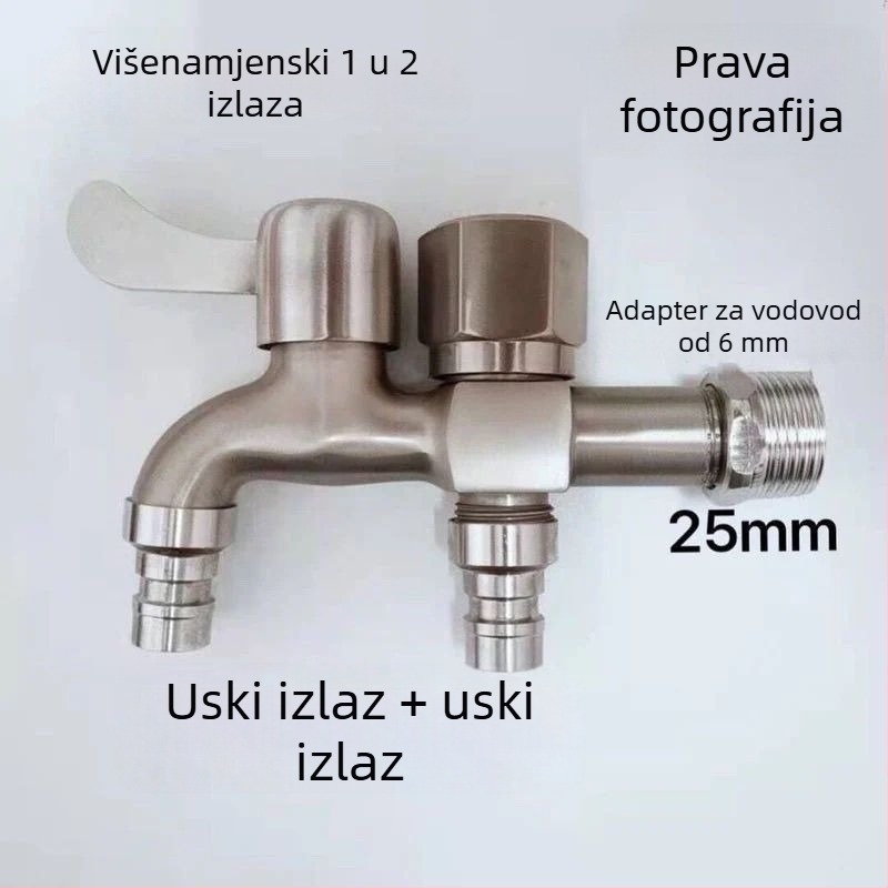 Slavina od 201 nehrđajućeg čelika, brušena površina, EU CE certifikat, keramički disk ventila, jednostruka konstrukcija