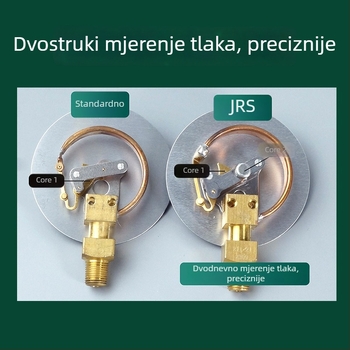 Autoklima uređaj rashladni plin, dvostruki manometar, model JRS-1, bez ulja, kompatibilan s R134A/R22/R410