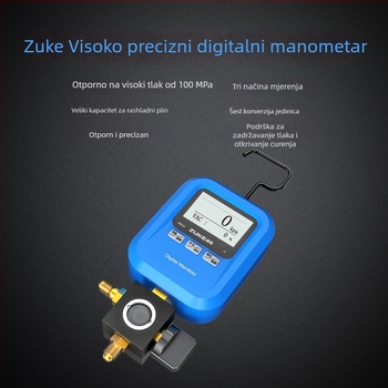 Zoke zk-519 digitalni manometar za automobilsku klimatizaciju, punjenje rashladnog sredstva