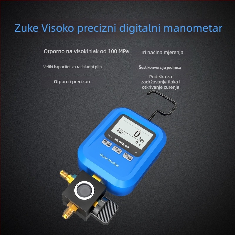 Zoke zk-519 digitalni manometar za automobilsku klimatizaciju, punjenje rashladnog sredstva