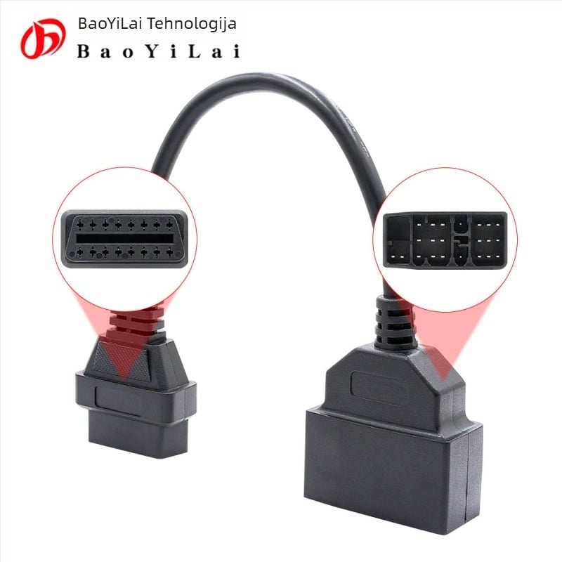 OBD2 kabel 22-pin za Toyota starija vozila i minivane — dijagnostički interfejs, model OTYT22P, 12V, -20°C do 60°C