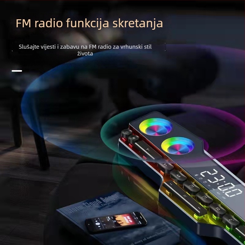 Bluetooth stolni zvučnik 20W, Bluetooth 5.0, raspon frekvencija 100 Hz-20 kHz, SNR ≥75 dB, domet 15 m