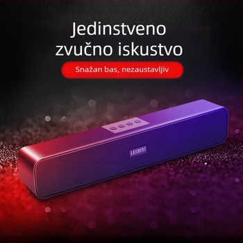 Soundbar s subwooferom, Bluetooth 5.0, 2 zvučnika, 5W izlaz, 100Hz-20kHz, ugrađena baterija 2000-4000 mAh