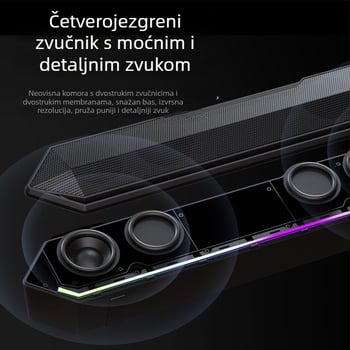 Havit M20 Bluetooth 5.3 desktop zvučnici, 2-kanalni, USB napajanje, 5W, 20Hz-20kHz