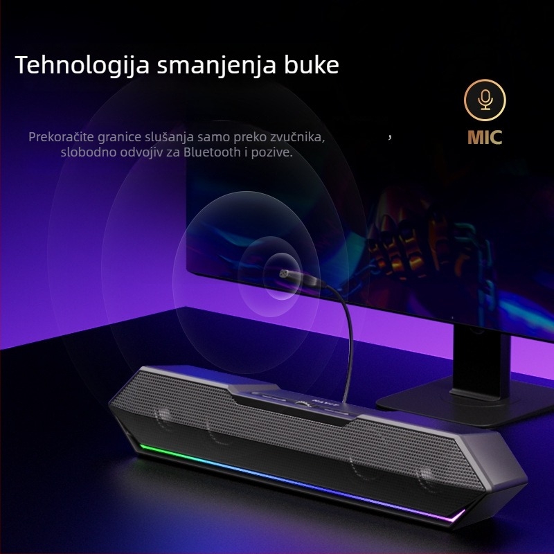 Havit M20 Bluetooth 5.3 desktop zvučnici, 2-kanalni, USB napajanje, 5W, 20Hz-20kHz