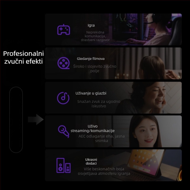 Havit M20 Bluetooth 5.3 desktop zvučnici, 2-kanalni, USB napajanje, 5W, 20Hz-20kHz