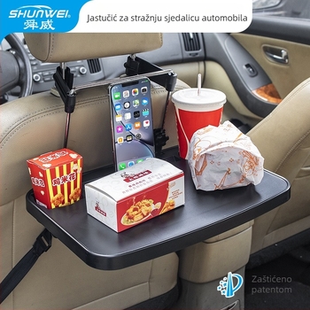 Sklopivi stol za stražnje sjedalo automobila – universalni, plastični, zidni montažni, Shunwei