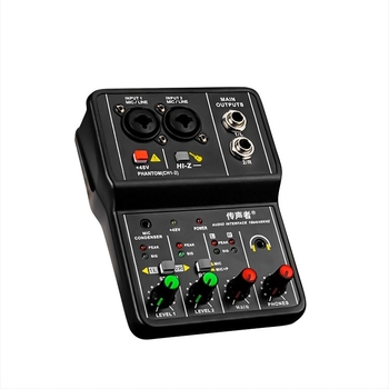 Voice Tone Q12 USB 2-kanalni mini miks za računalo za snimanje i prijenos uživo (220V, 5W, stereo)