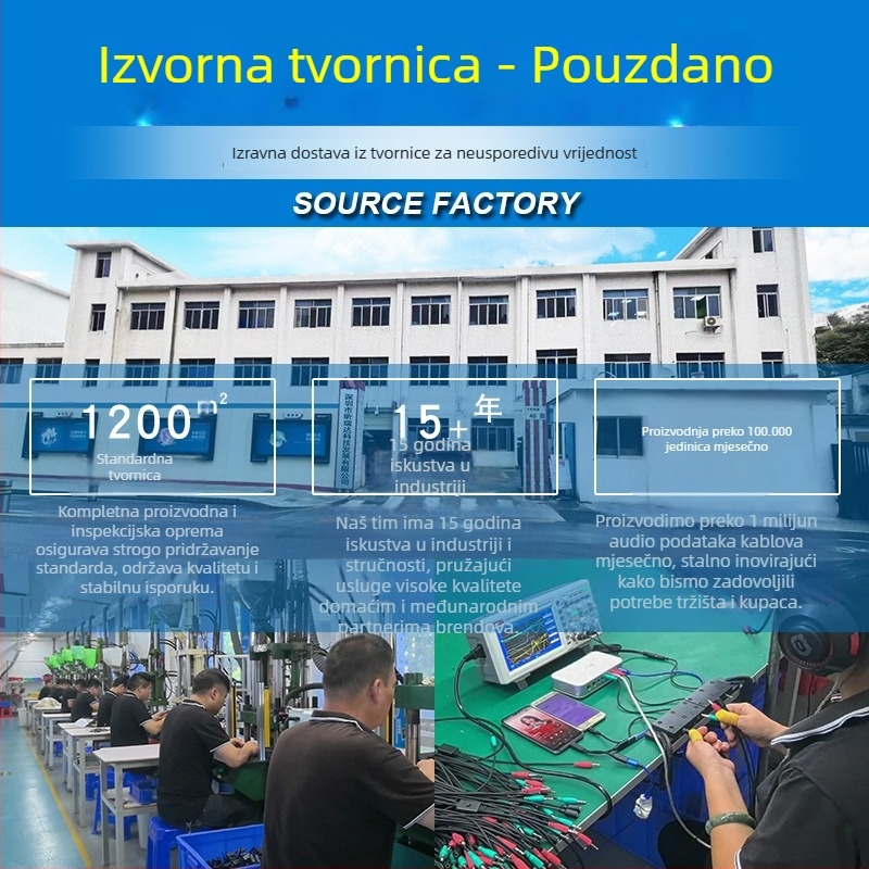 Audio produžni kabel 6,35 mm, muški–ženski priključak, niklirano, jezgro bakra tinovano, bakreni vodovi bez oksidacije, RoHS potvrda