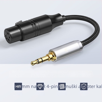 okcsc adapter kabel 3,5 mm na XLR 4-pin, model 3MXLRC, bakreno jezgro, jedan konektor