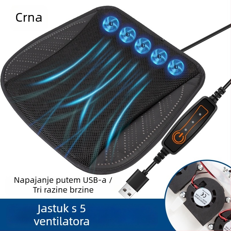 Auto jastuk za sjedalo s ledenom pločom, pamukom punjenje, hlađenje i ventilacija, ljetna uporaba