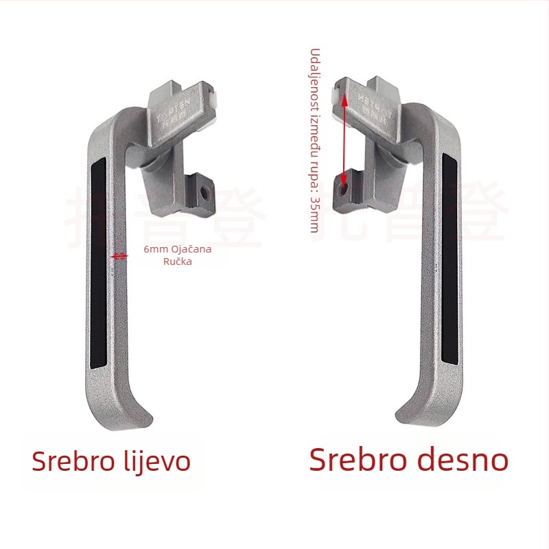 Kvaka za prozor – SNHU-406, cinkova legura, premaz sprejem, univerzalni model, moderan minimalistički stil