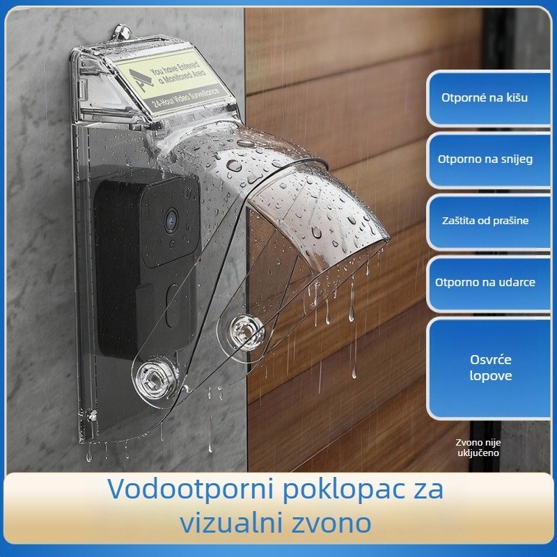 SMATRUL Vodootporan poklopac za bežični zvonac na vratima, s više tipki odašiljača