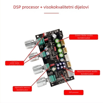 The Beauty of Sound Amp Ploča mikrofonskog pretpojačala za karaoke s DSP miksom, reverbom i anti-feedback
