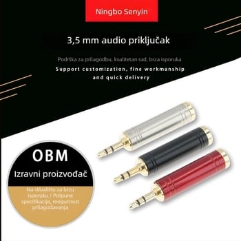 Sen Yin 3,5mm–6,5mm audio adapter, RoHS certificiran, radna temperatura -16 do 60°C, audio/video priključak