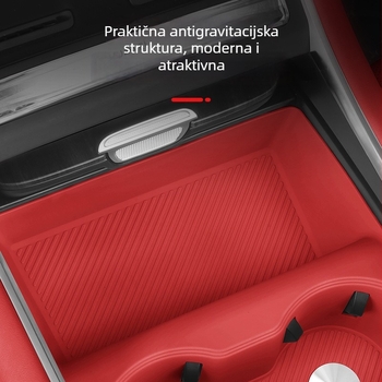 Night shark S7 silikonska podložnica za čašu u automobilu – bežično punjenje, unutarnja središnja konzola, auto dodatak